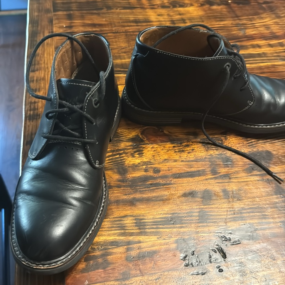 Clark’s Chukka Leather Boots, Black, Size 7 - Picture 7 of 7
